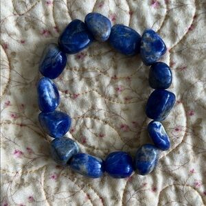 Blue Stone Beaded Bracelet